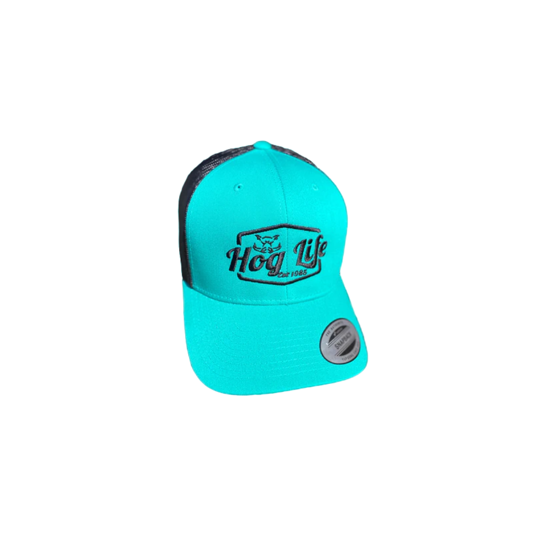 Hog Life Men's Est 1985 Goose Turquoise Cap