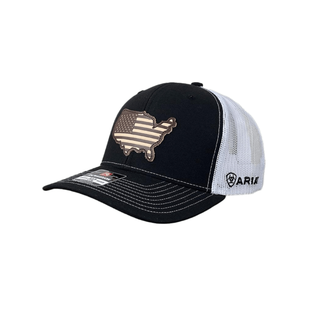 Ariat Men's Mesh Usa Patch Black Cap