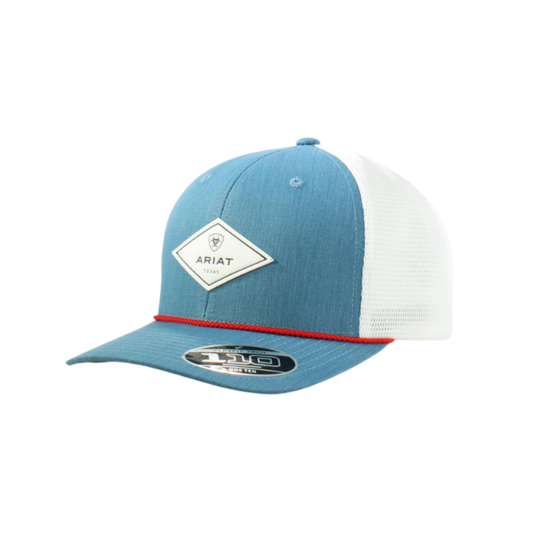 Ariat Unisex Shield Logo Mesh Back Snapback Blue Cap