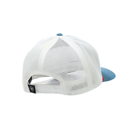 Ariat Unisex Shield Logo Mesh Back Snapback Blue Cap