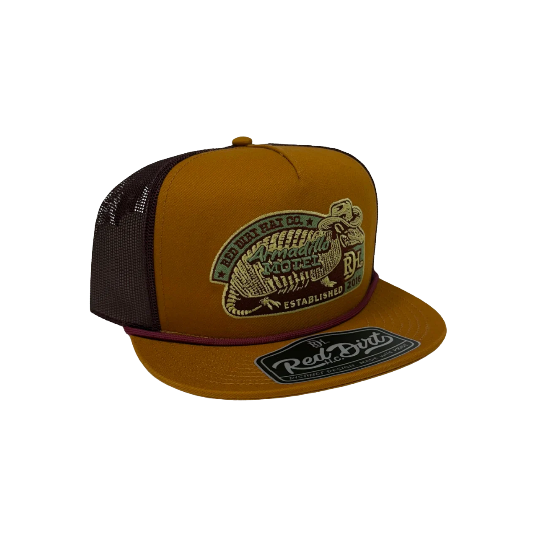 Red Dirt Men's Dillo Motel Trucker Orange Cap