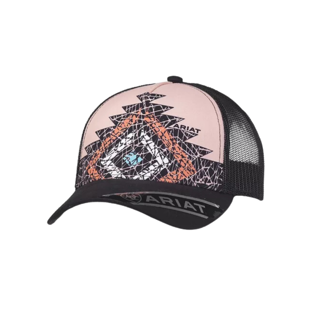 Ariat Women's Aztec Print Diamante Pink Cap