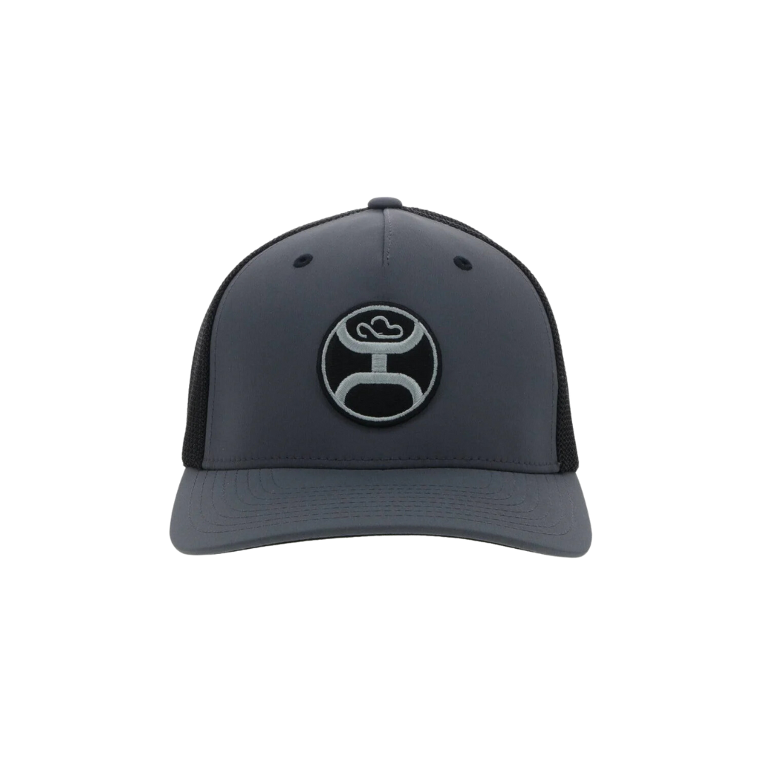 Hooey Men's Primo Snapback Odessa Fabric Charcoal Black Hat