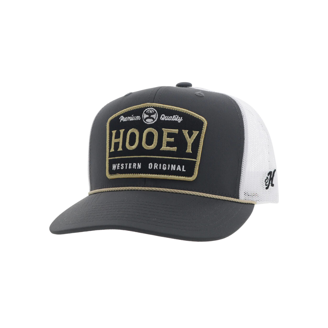 Hooey Men's Trip Gold Charcoal White Black Cap