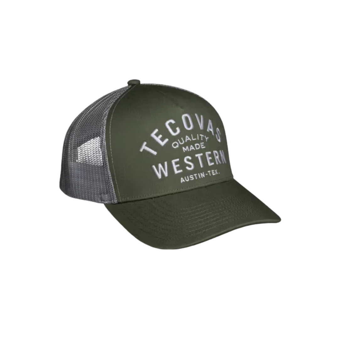 Tecovas Men's Quality Made Trucker Olive Cap