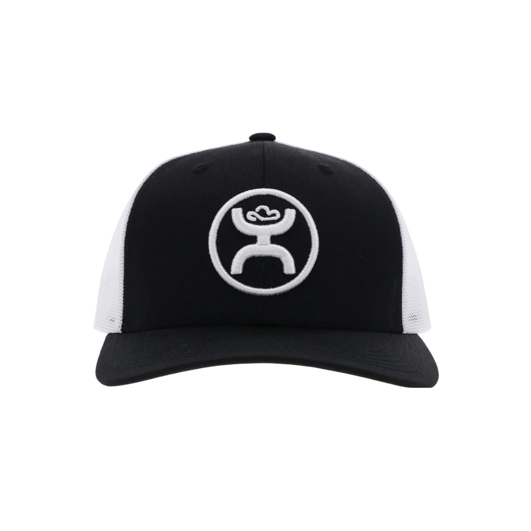 Hooey Men's Classic Circle Logo Black White Cap
