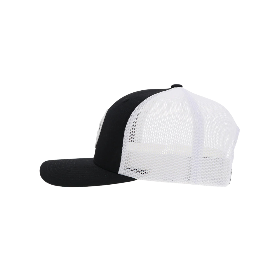 Hooey Men's Classic Circle Logo Black White Cap