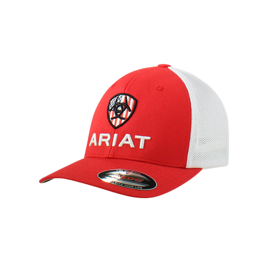 Ariat Men's USA Shield Red Cap