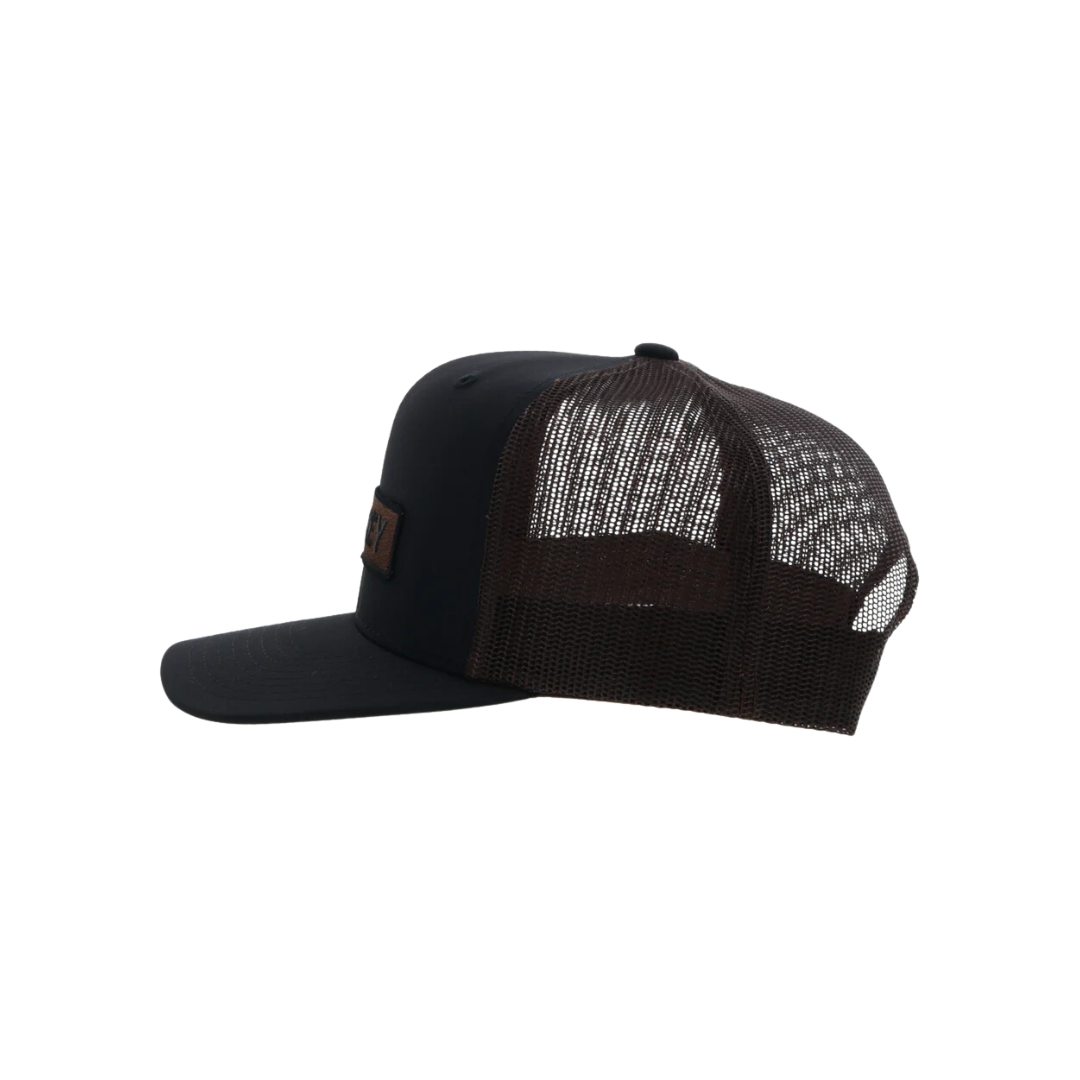 Hooey Men's Lock Up Snapback Black Brown Cap