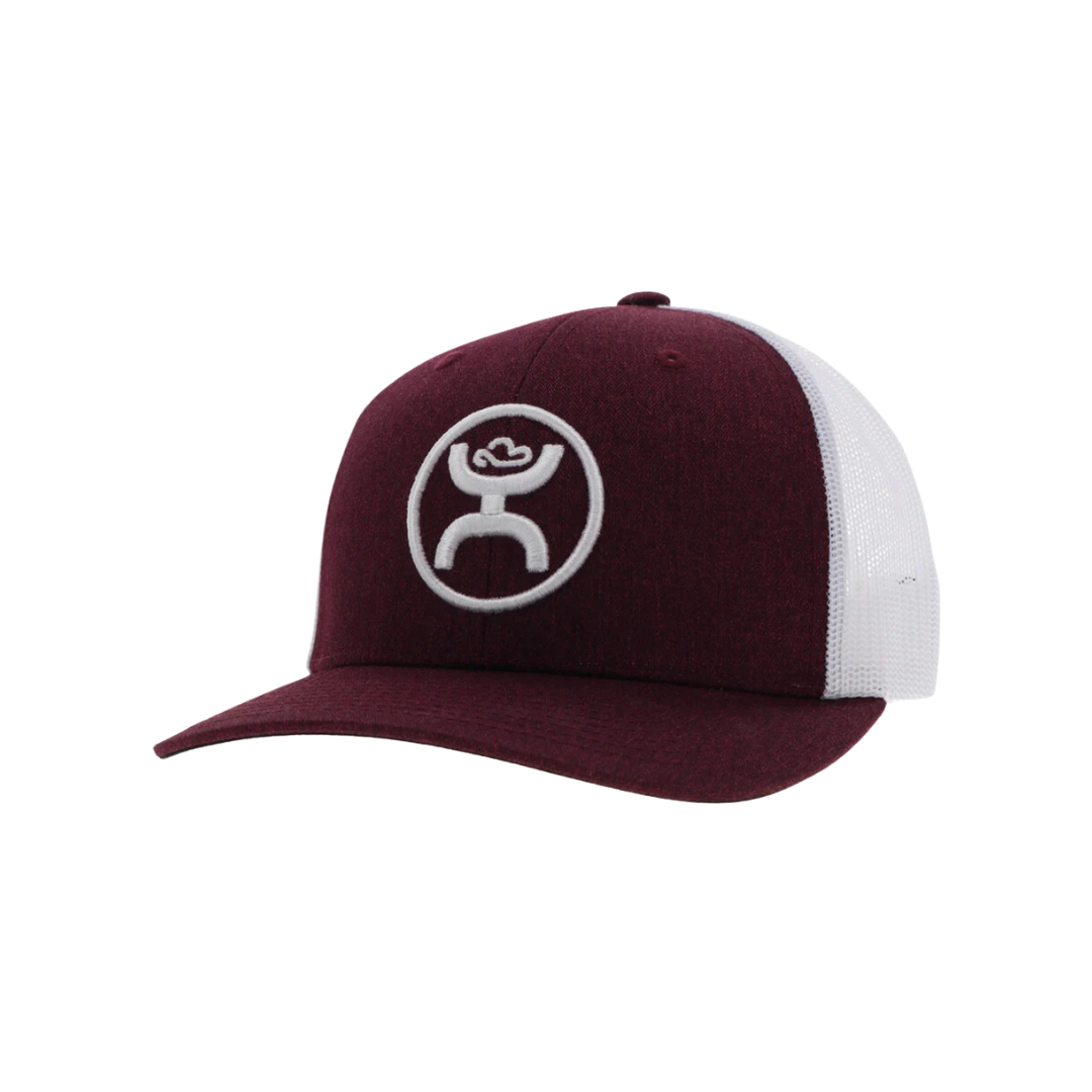 Hooey "O-Classic" 6-Panel Maroon & White Snapback Hat