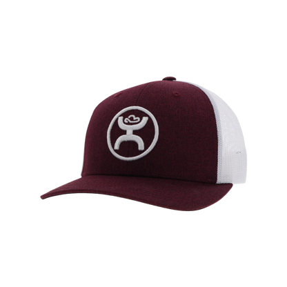Hooey "O-Classic" 6-Panel Maroon &amp; White Snapback Hat