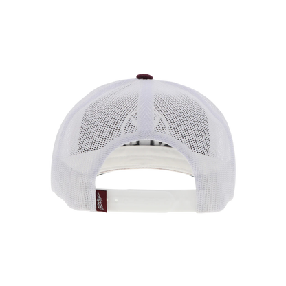 Hooey "O-Classic" 6-Panel Maroon &amp; White Snapback Hat