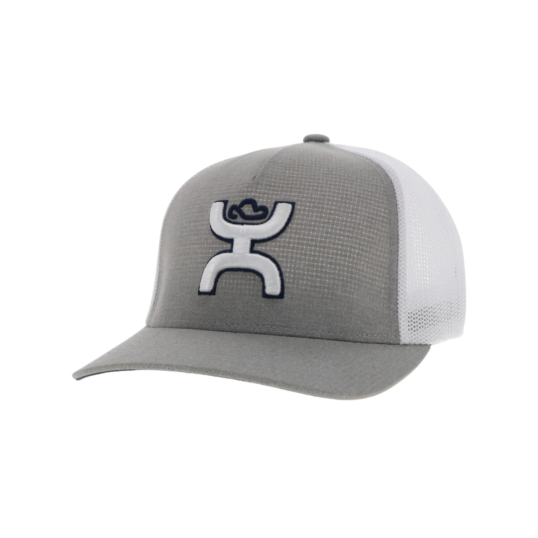 Hooey Men's Coach FlexFit Grey White Cap