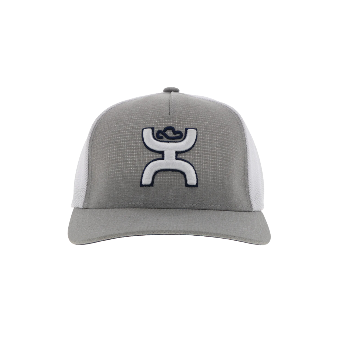 Hooey Men's Coach FlexFit Grey White Cap