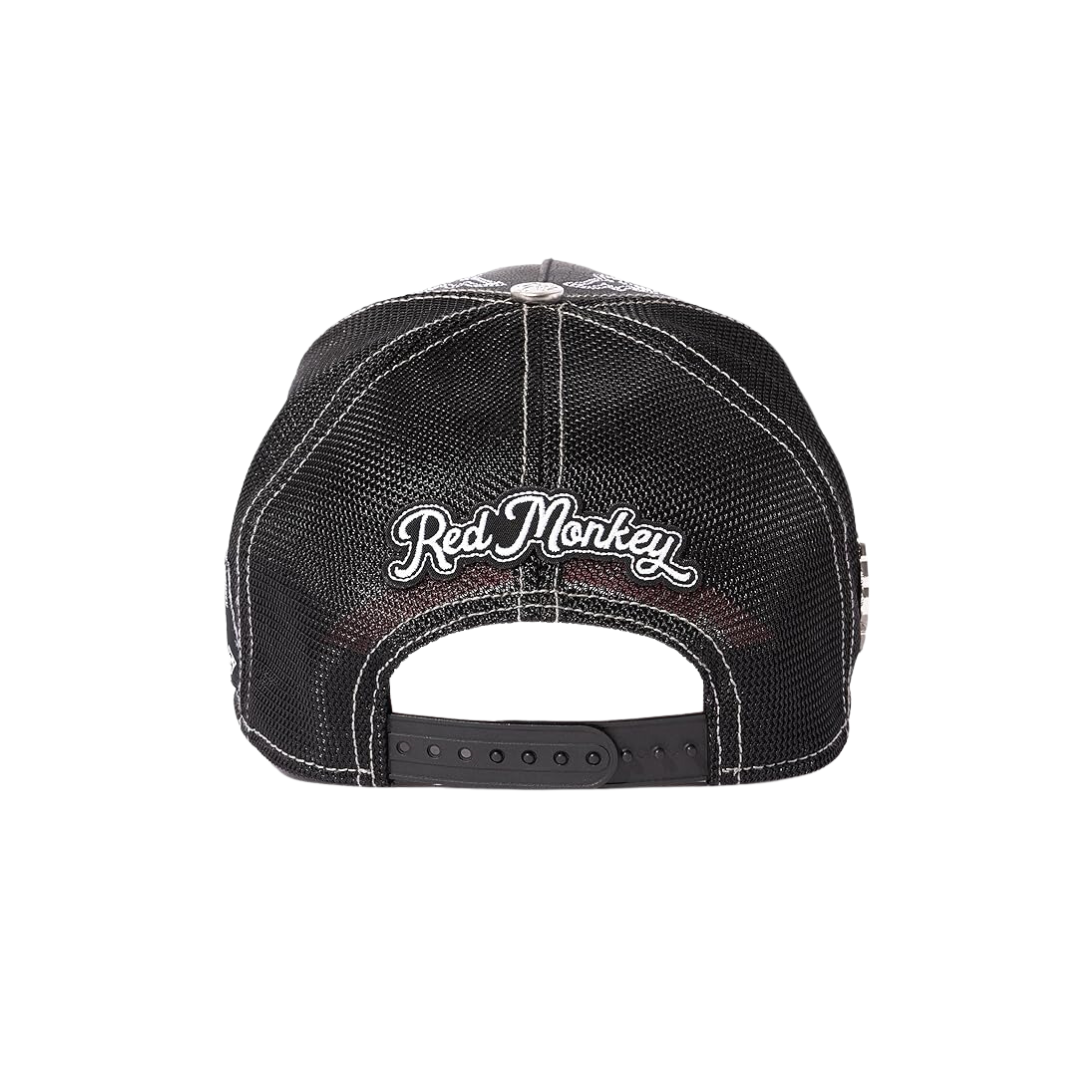 Red Monkey Men's Rodeo Boot Up Black Cap
