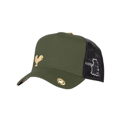 Red Monkey Unisex Rooster Fashionable Green Cap