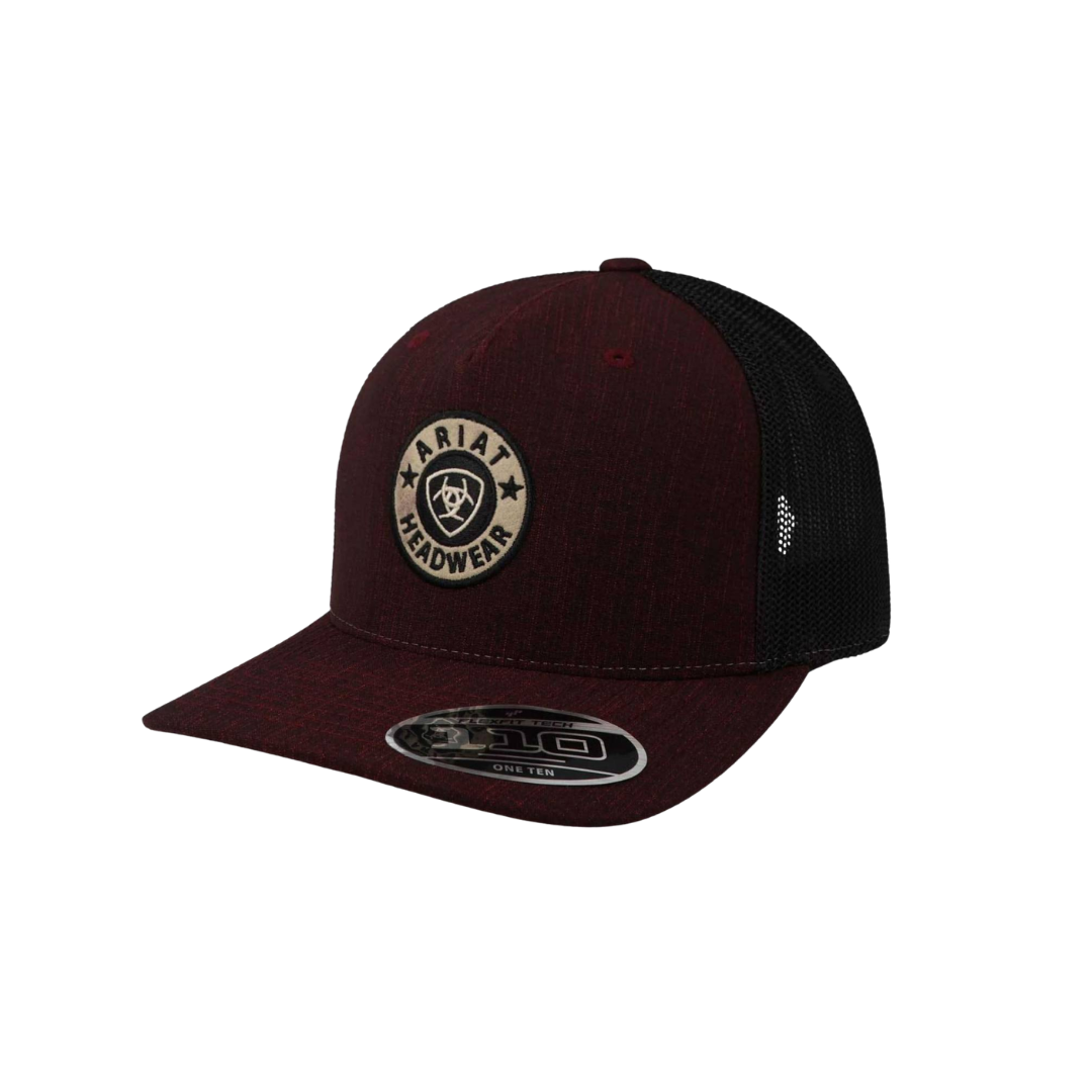 Ariat Men's Flex Fit Patch Red Cap