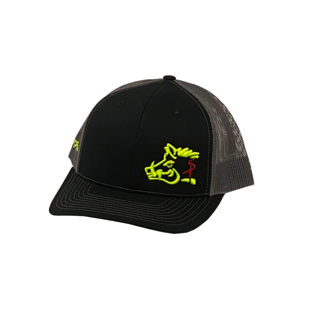 OIl Field Men's Embroidered Black Cap