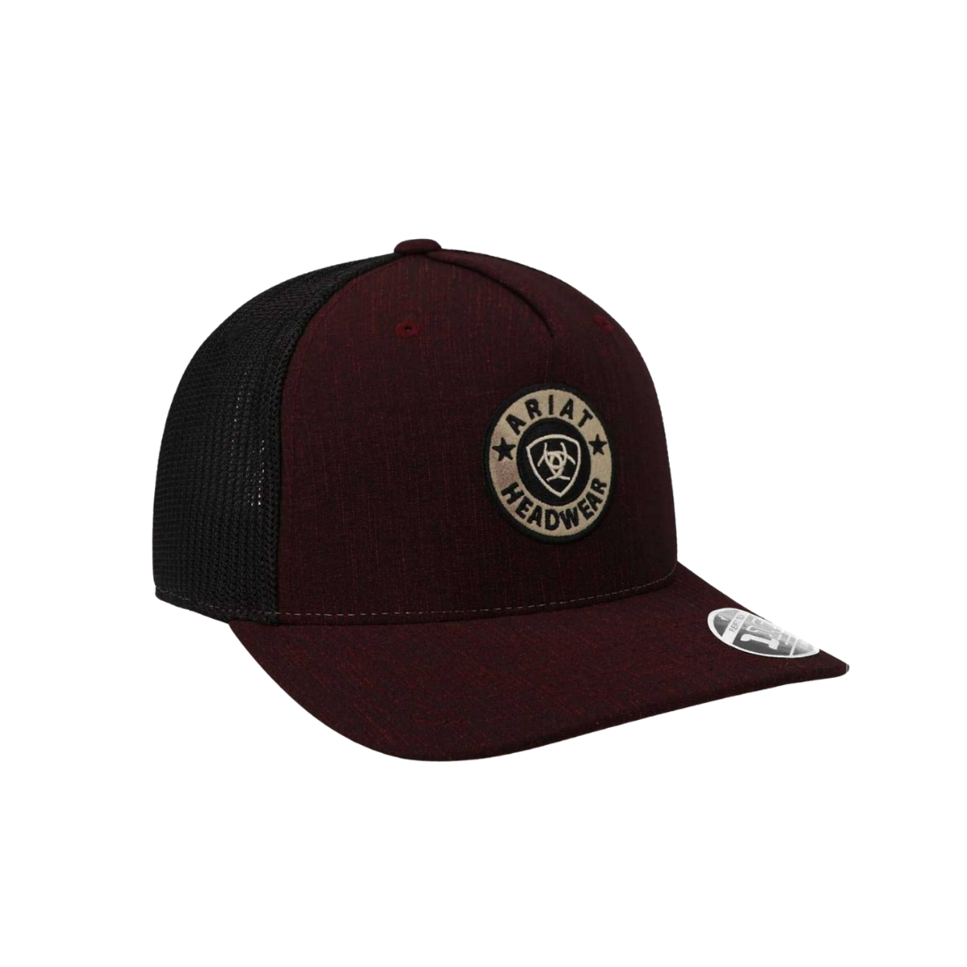 Ariat Men's Flex Fit Patch Red Cap