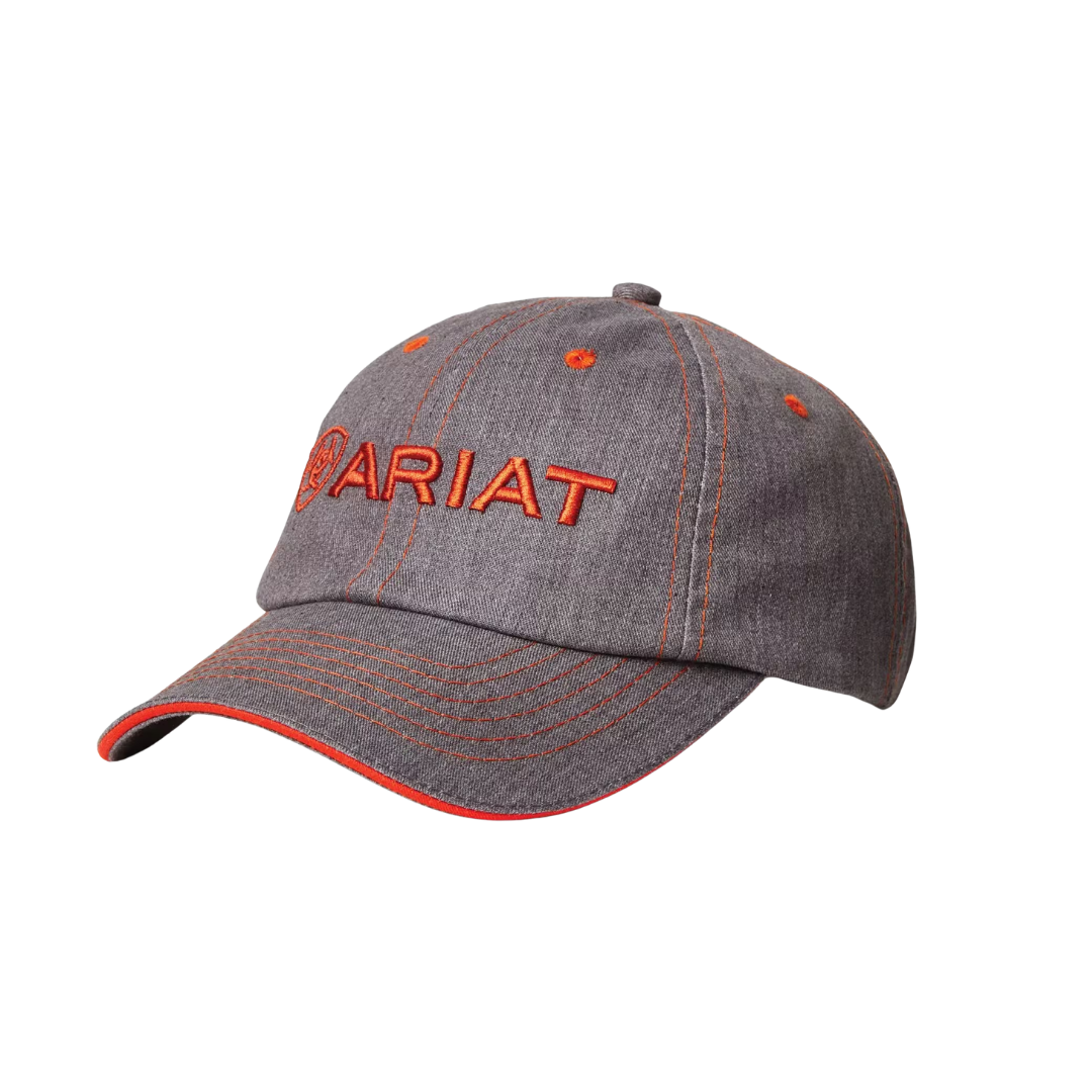 Ariat Heather Grey & Red Cap