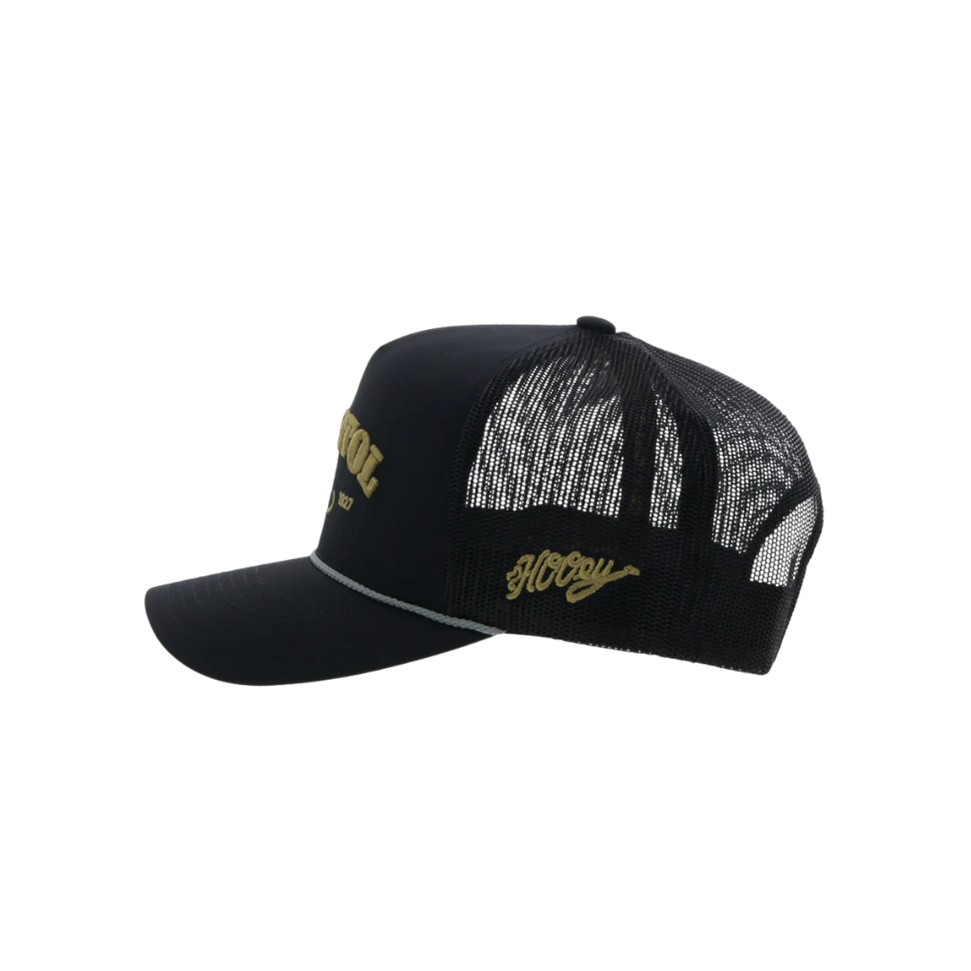 Hooey Men's Resistol Stitching Black Cap