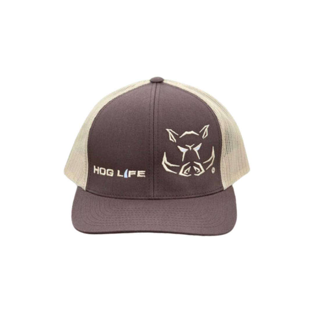 Hog Life Men's Mesh Brown Cap