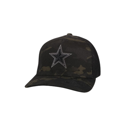 Hooey Men's Dallas Flexfit Star Logo Camo Cap