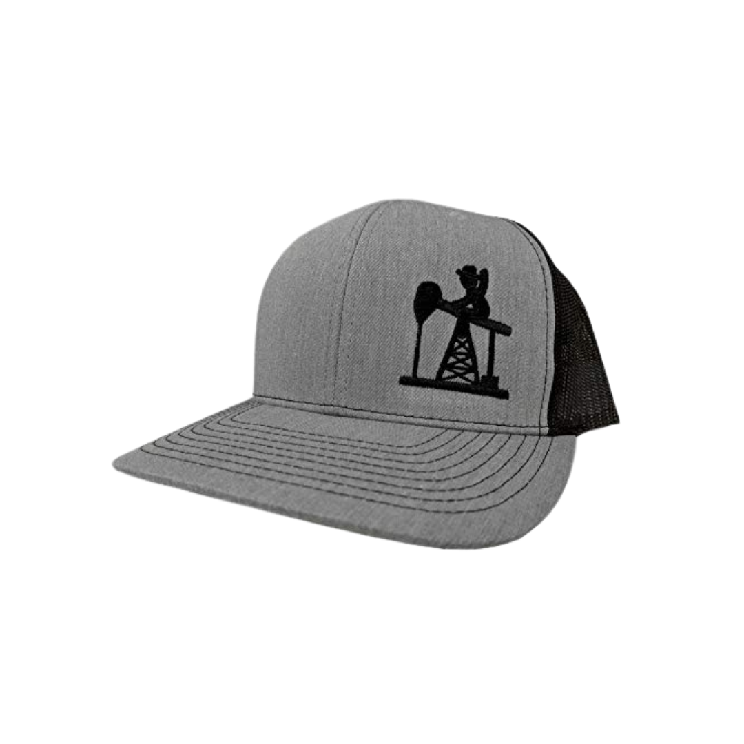 Oil Field Men's Pumpjack Snapback Heather Grey Cap
