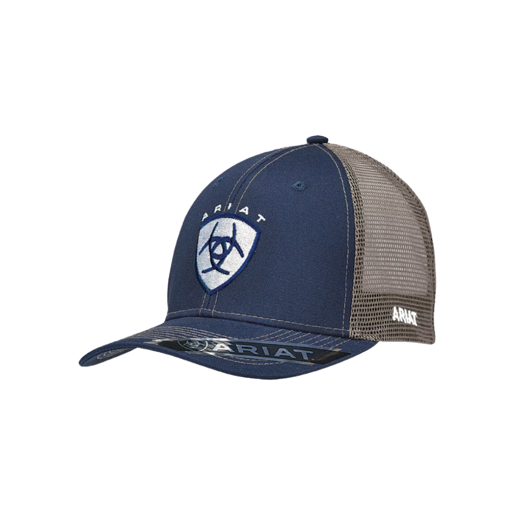 Ariat Men's Mesh Logo Embroidered Blue Cap