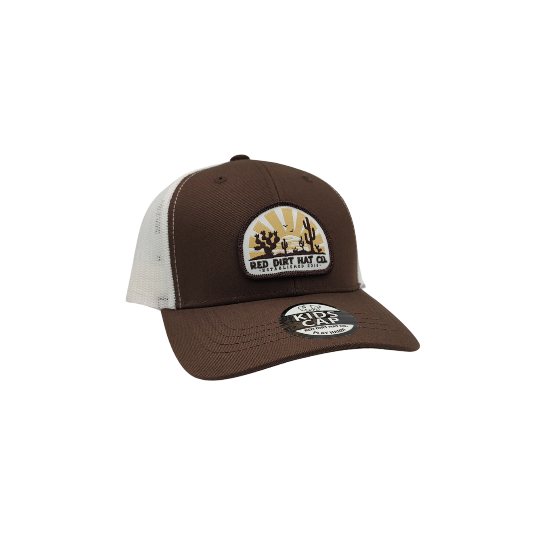 Red Dirt Hat Youth Boy's Daybreak Brown Cap