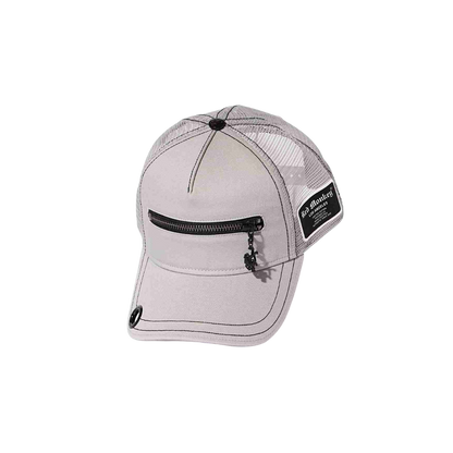 Red Monkey Zipper Silver Cap