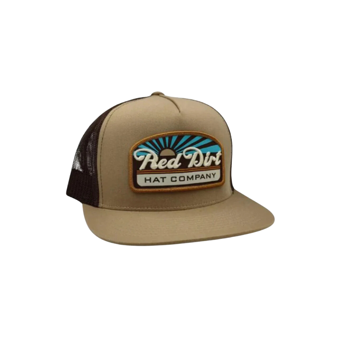 Red Dirt Hat Men's Blue Skies Khaki Brown Cap