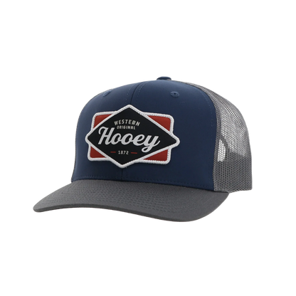 Hooey Men's Diamond Patch Trucker Grey Cap