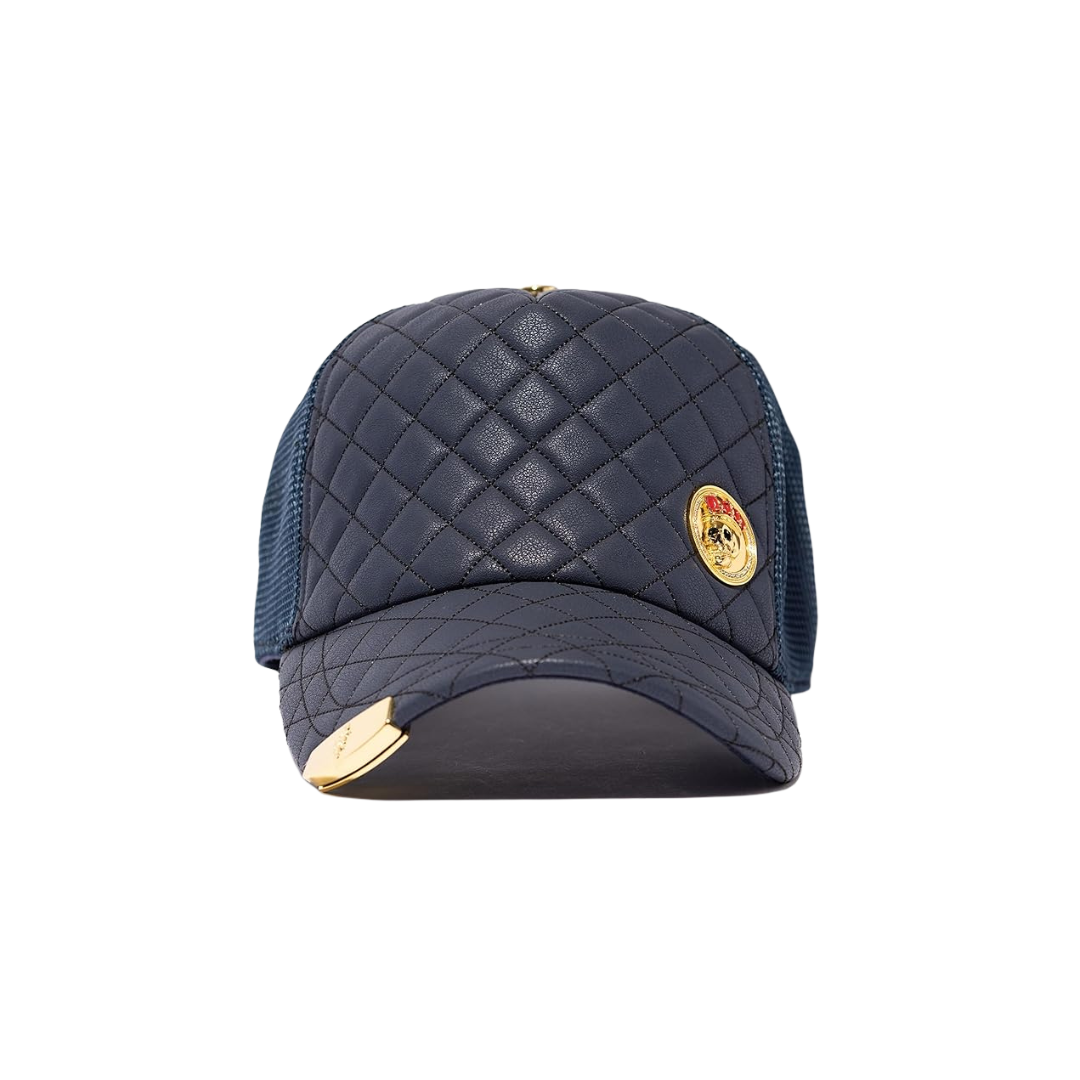 Red Monkey Men's Skull Luxe Black Cap