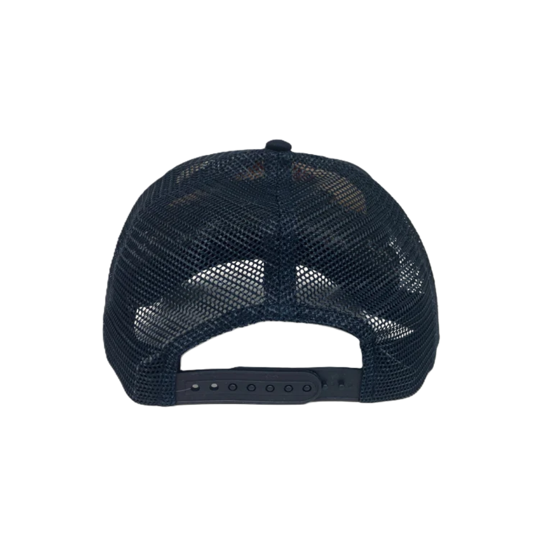 Stetson Men's Brown Denim Skull Trucker Cap
