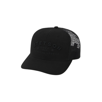 Stetson Men's American Legend Trucker Black Cap