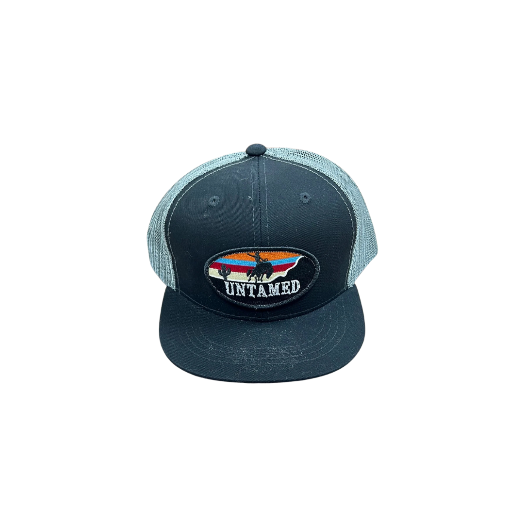Red Dirt Hat Youth Boy's Untamed Black Cap