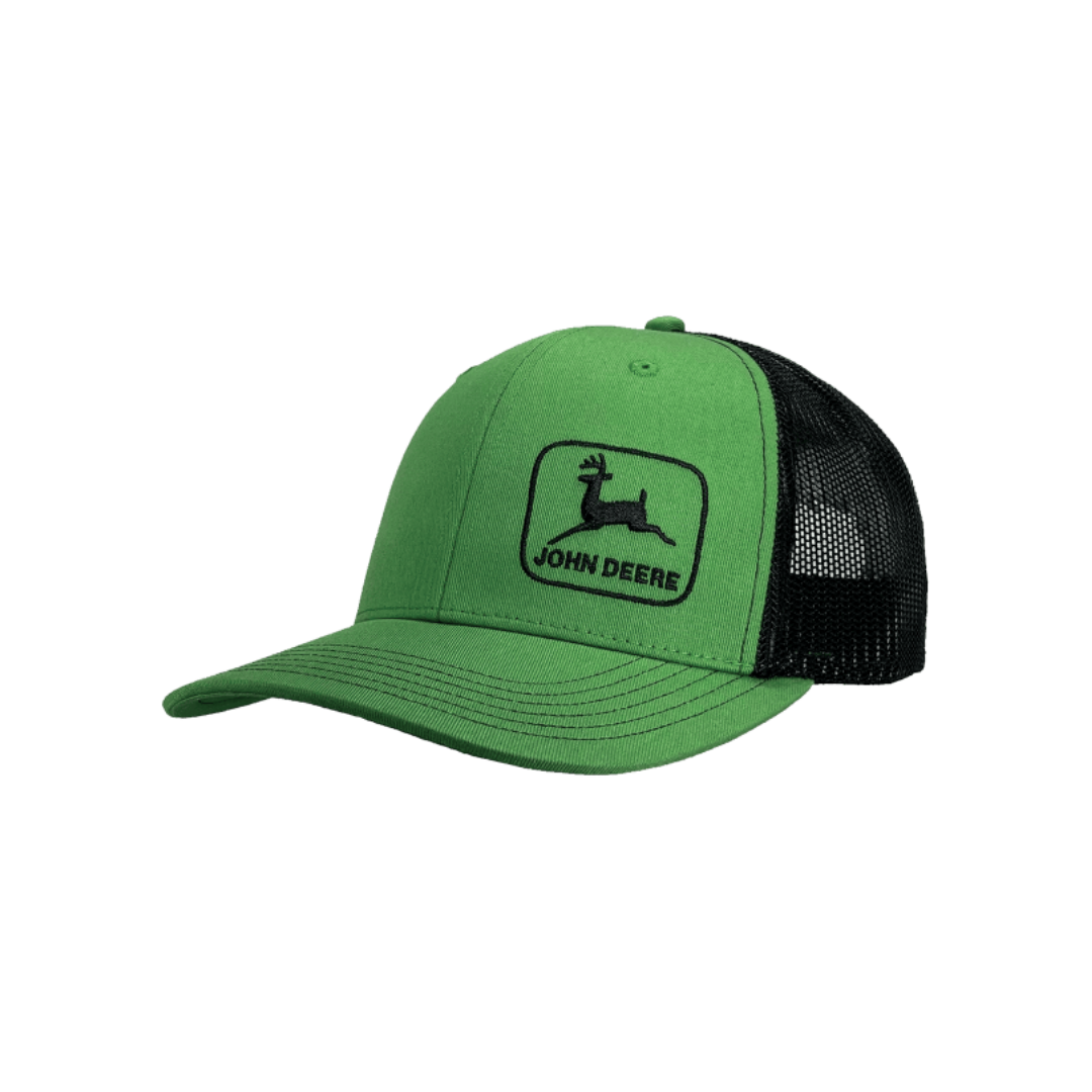 John Deere Unisex Side Logo Mesh Baseball Green Cap