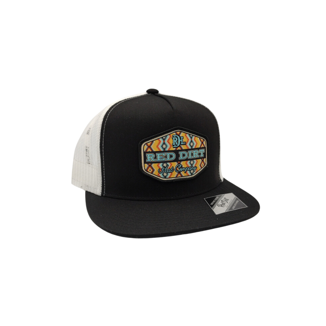 Red Dirt Hat Men's Mesh Free Rein Black Cap