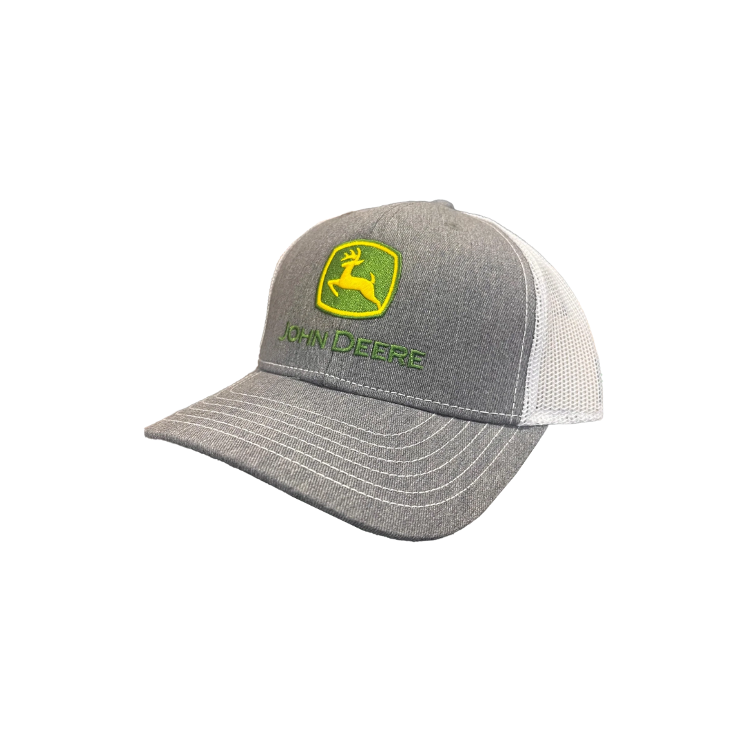 John Deere Men's Trademark Heather Grey Cap