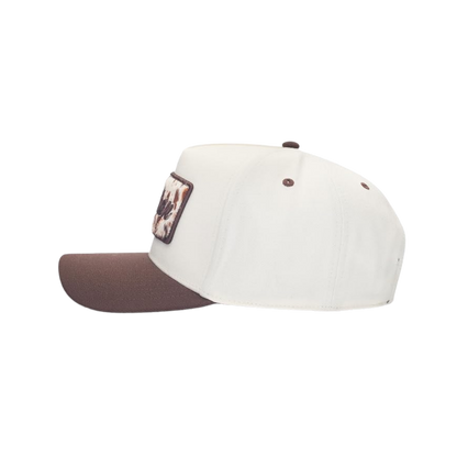 Stetson Brown Cowhide Patch Trucker Cap