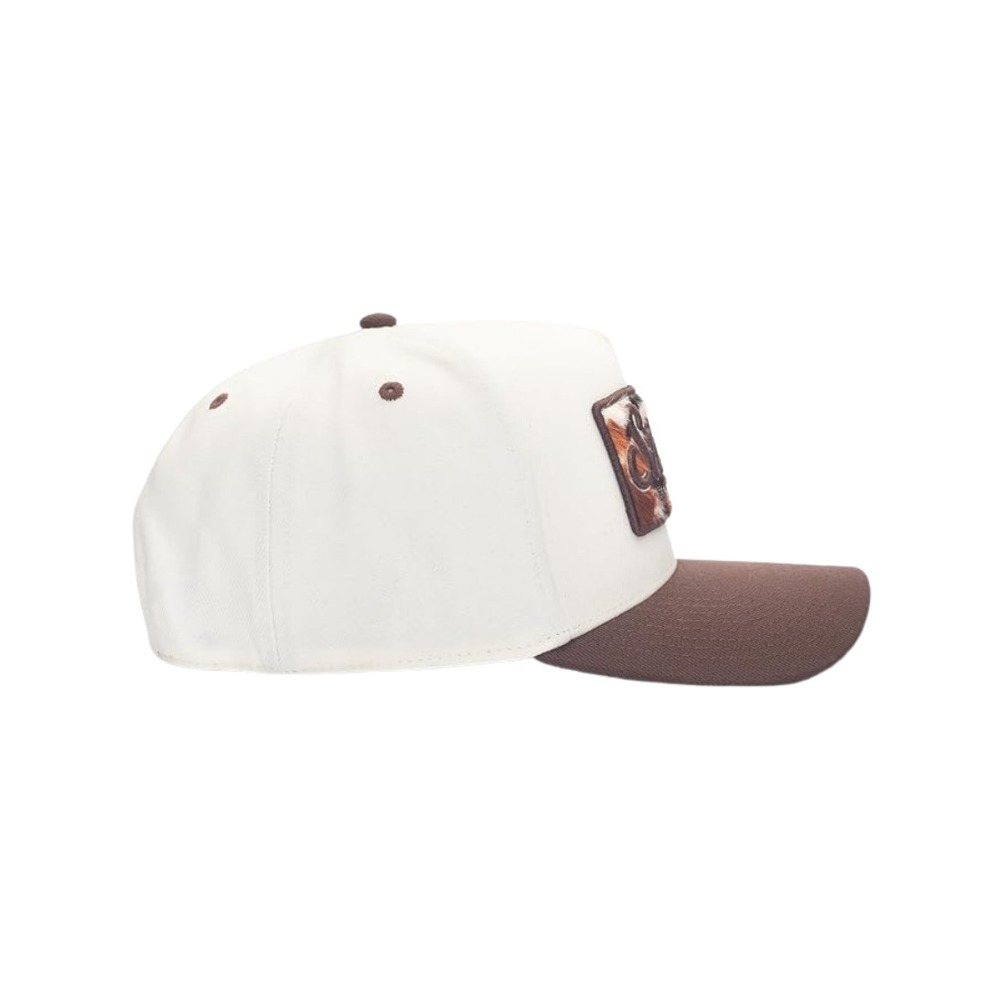 Stetson Brown Cowhide Patch Trucker Cap
