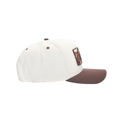 Stetson Brown Cowhide Patch Trucker Cap
