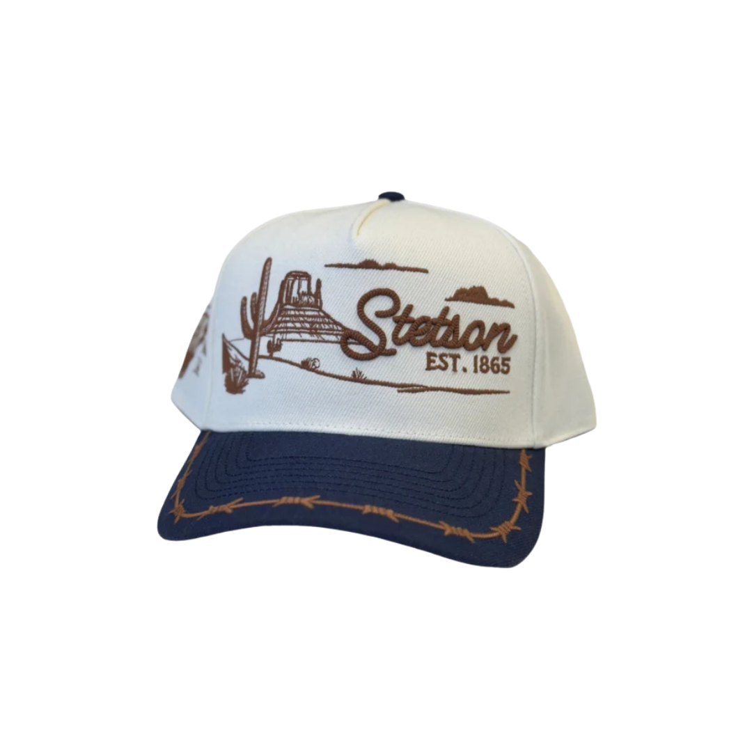 Stetson Men's Landscape Trucker Off White Cap