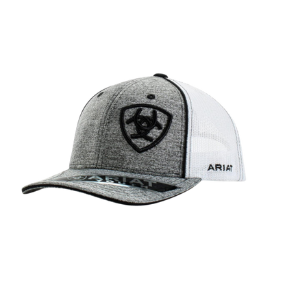 Ariat Youth Unisex Mesh Signature Grey Cap