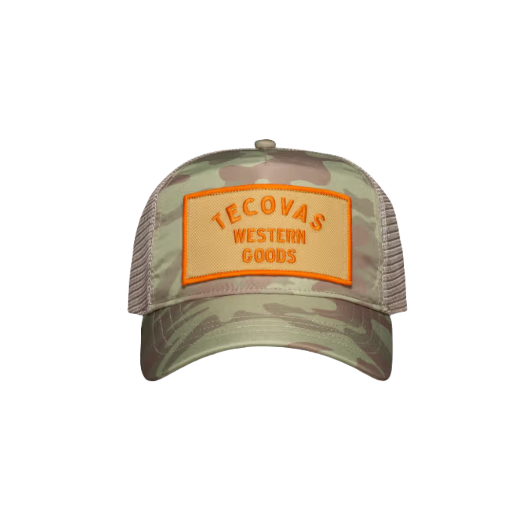 Tecovas Men's Western Goods Trucker Khaki Camo Cap
