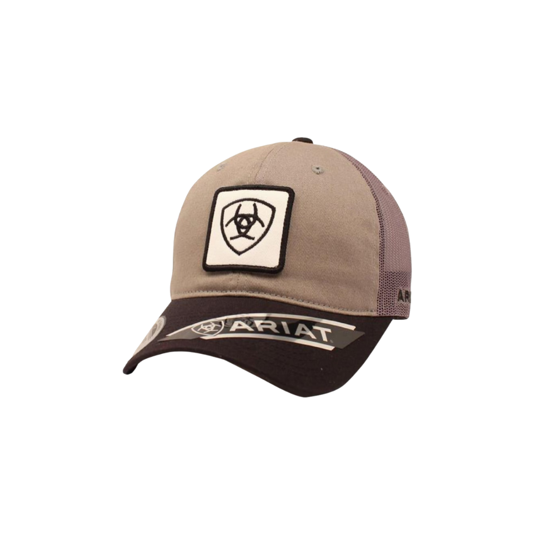 Ariat Men's Team Logo Trucker Mesh Grey Cap