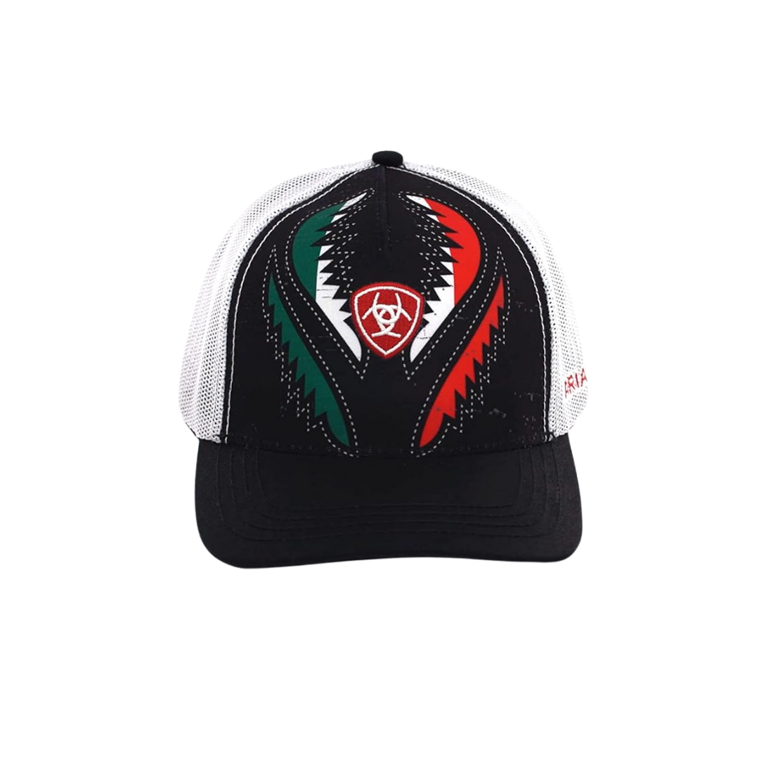 Ariat Men's Embroidered Design MX Flag Mesh Multicolor Cap