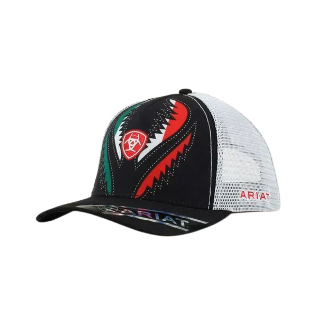 Ariat Men's Embroidered Design MX Flag Mesh Multicolor Cap