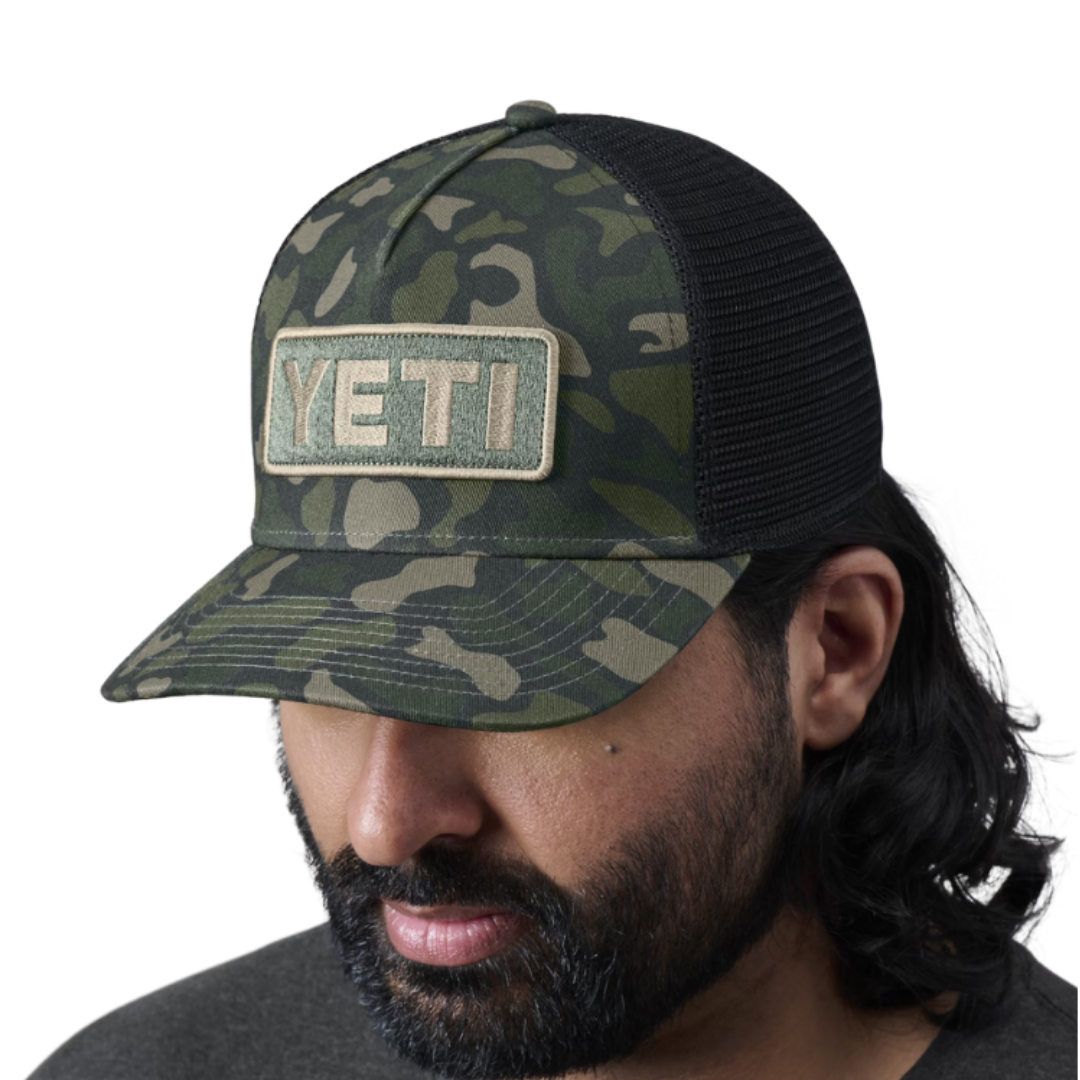 Yeti Men's Full Green Camo Pro Trucker Cap